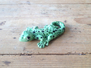 Bemalte Kleine Gecko, Keramik bemalen Eigenlob