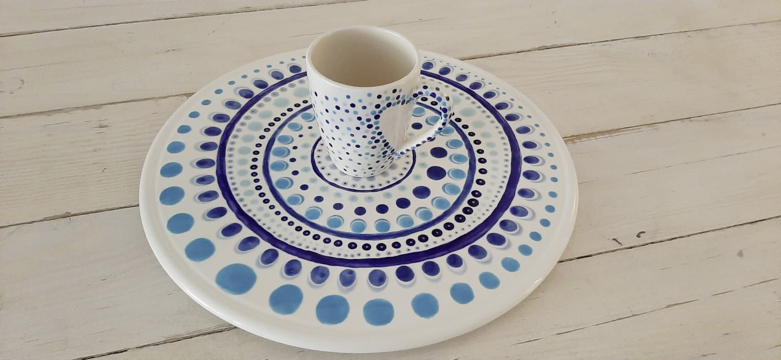 tortenplatte+astrid Tortenplatte und Astrid Tasse Keramik selbst bemalen