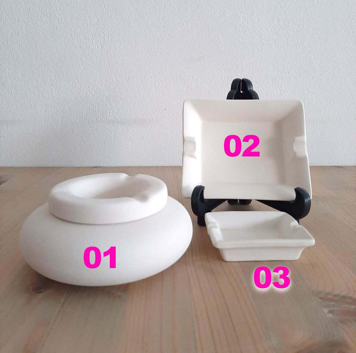 aschenbecher Aschenbecher aus Keramik zum selbst bemalen