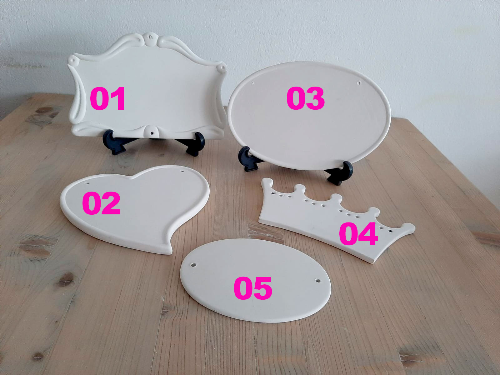 schilder Türschilder aus Keramik zum selbst bemalen
